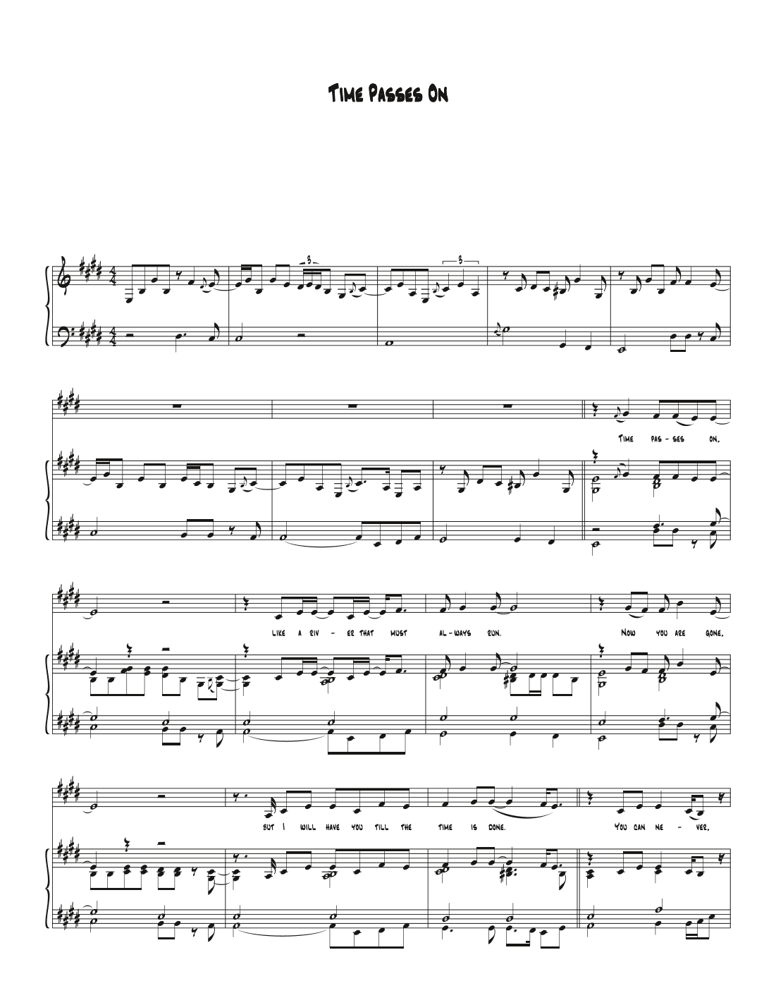 Time Passes On (arr. Biegler)