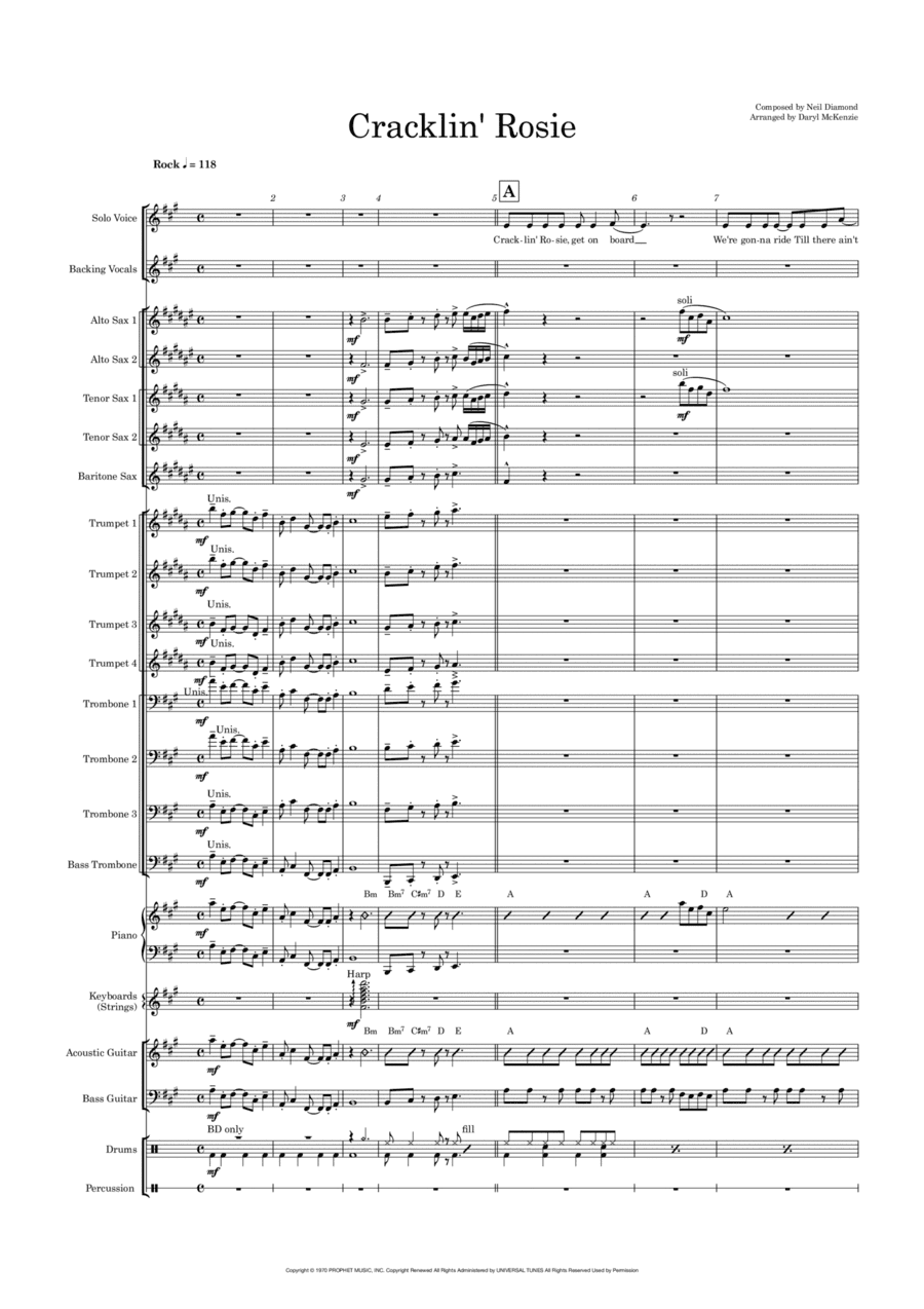 Cracklin' Rosie (arr. Daryl McKenzie)