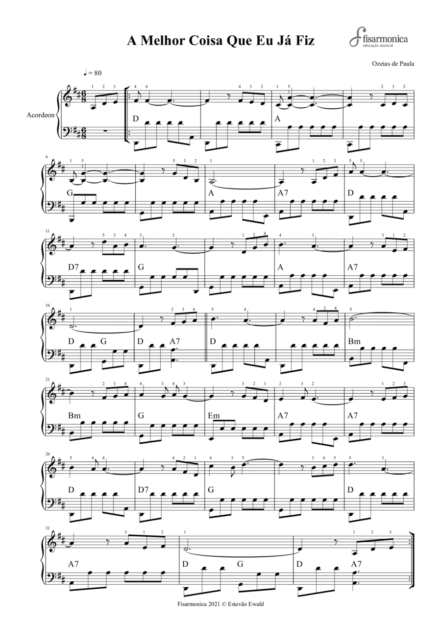 A Melhor Coisa que eu já fiz - Hino Cristão | The Best Thing I've Ever Done - Christian Hymn | Acc (arr. Estevao Ewald)