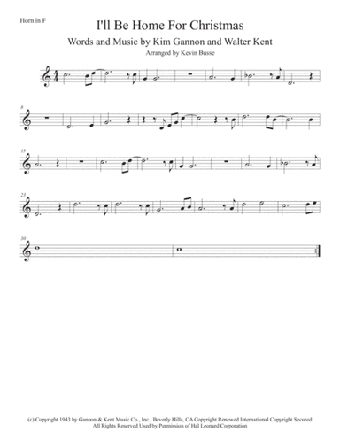 I'll Be Home For Christmas (arr. Kevin Busse)