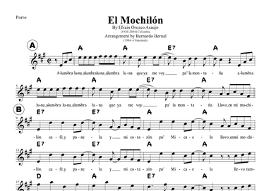 El Mochilon (arr. Bernardo Bernal Hidalgo)