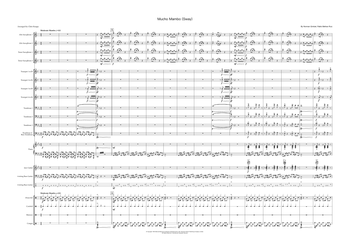 Mucho Mambo (sway) (arr. Chris Knapp)