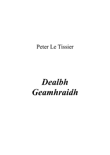 Dealbh Geamhraidh, op. 5 - Score Only