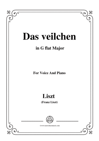 Liszt-Das veilchen in G flat Major,for Voice and Piano (arr. MSM)