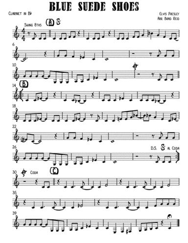 Blue Suede Shoes (arr. Brad Reid)