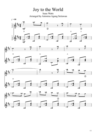 Joy to the World (arr. Antonius Agung Setiawan)