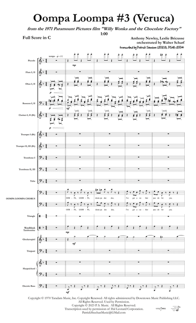 Oompa-loompa 3 (arr. Patrick Sheehan)