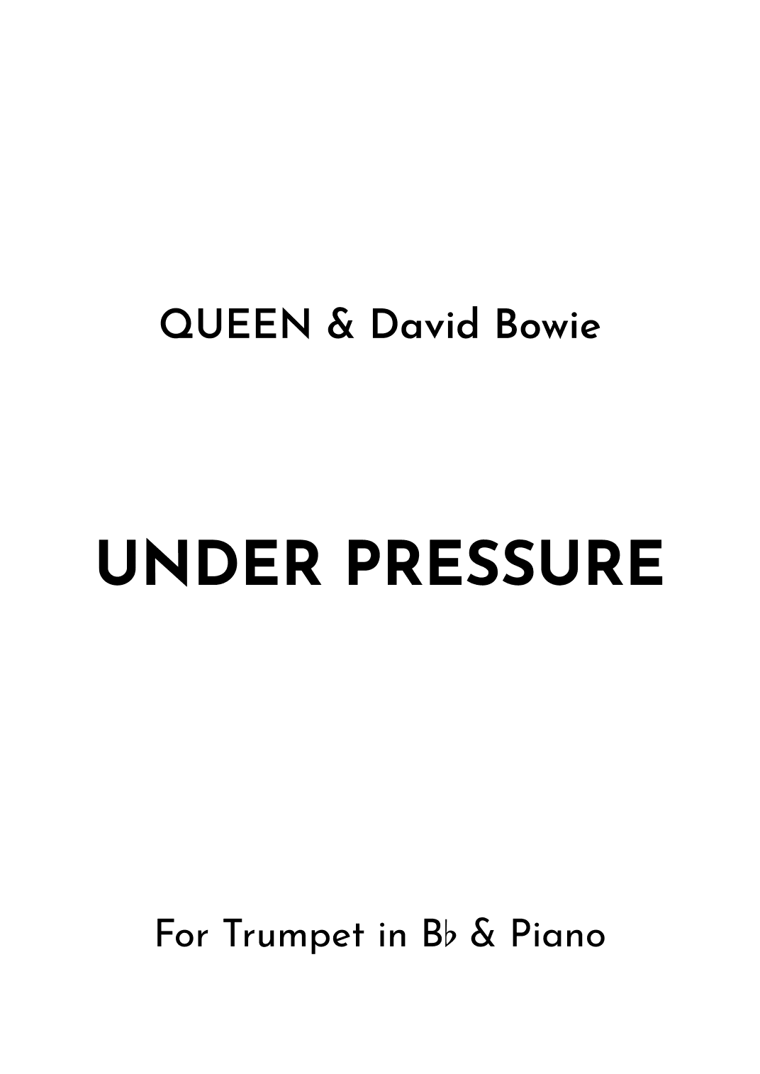 Under Pressure (arr. Jireh J.)