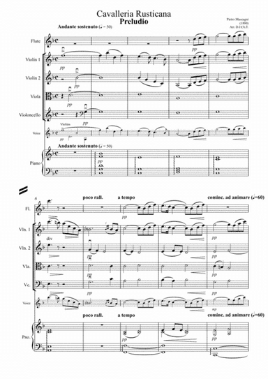 Mascagni - Cavalleria Rusticana - PRELUDIO (arr. D.J.Ch.T.)