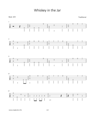 Whiskey in the Jar (arr. Bettina Schipp)