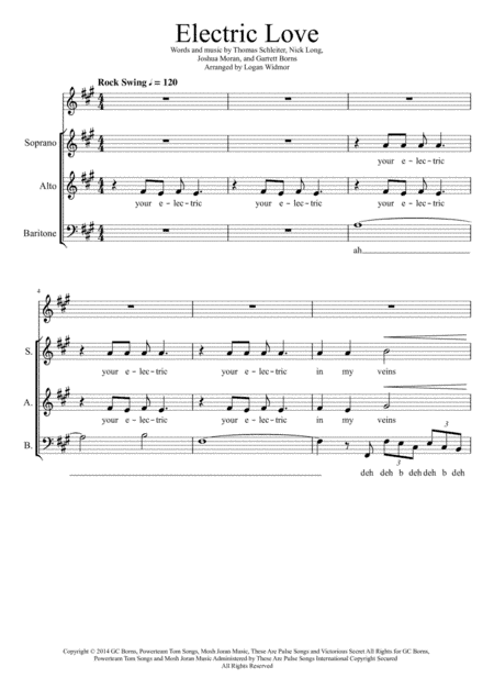 Electric Love (arr. Logan Widmor)