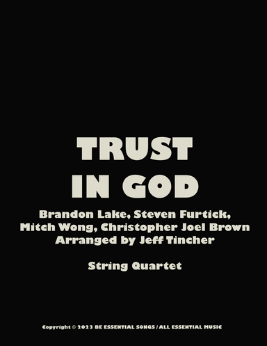 Trust In God (arr. Jeff Tincher)