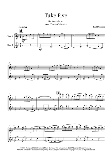 Take Five (arr. Duda Oriontte)