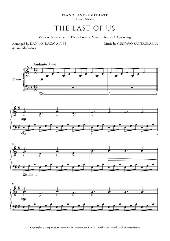 The Last Of Us (arr. Danilo "Daca" Alves)