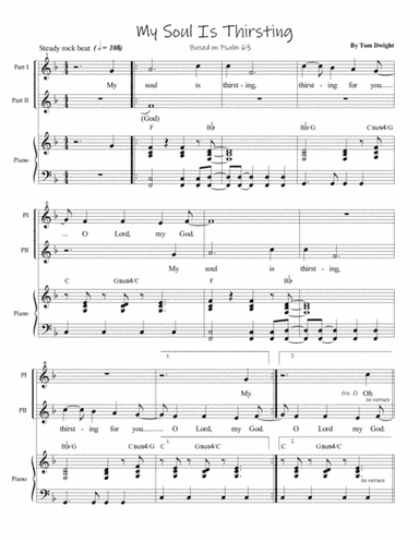 My Soul Is Thirsting (Psalm 63)