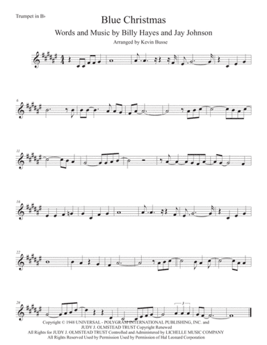 Blue Christmas (arr. Kevin Busse)