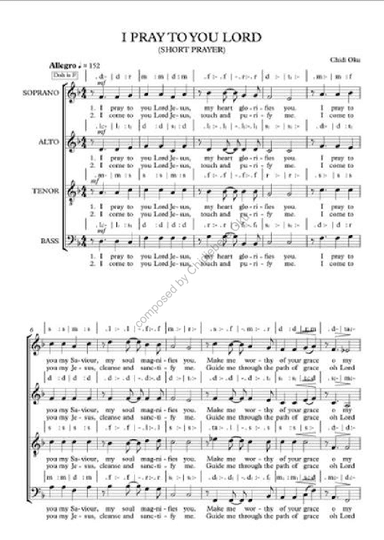 I pray to You Lord Jesus