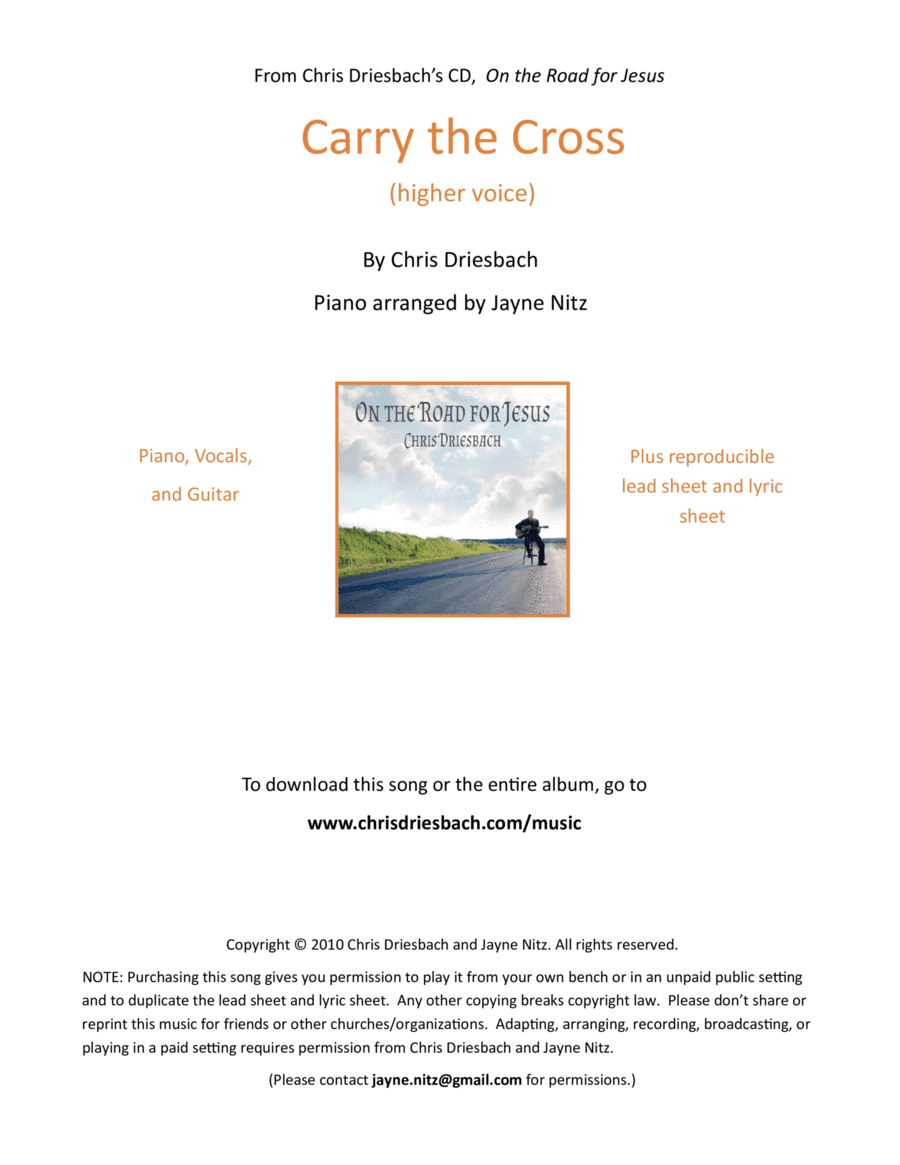 Carry the Cross (high voice)
