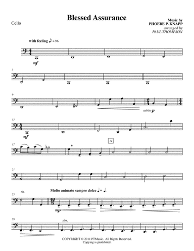 Blessed Assurance (arr. Paul Thompson)