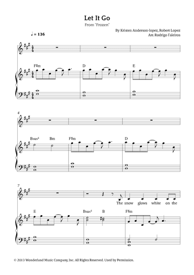 Let It Go (arr. Rodrigo Faleiros)