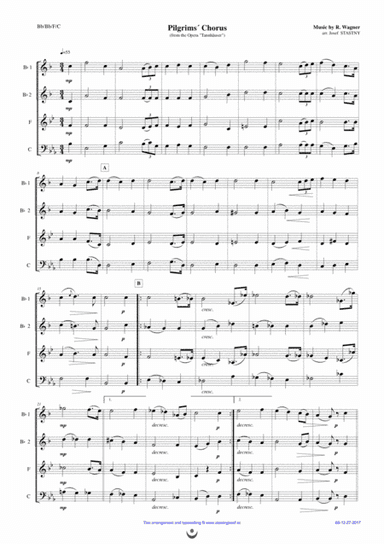 Pilgrims´ Chorus (arr. Josef STASTNY)