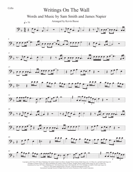 Writing's On The Wall from the film SPECTRE (arr. Kevin Busse)