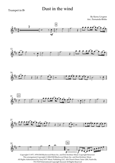 Dust In The Wind (arr. Fernando Britto)