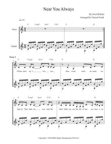 Near You Always (arr. Vincent Frank)