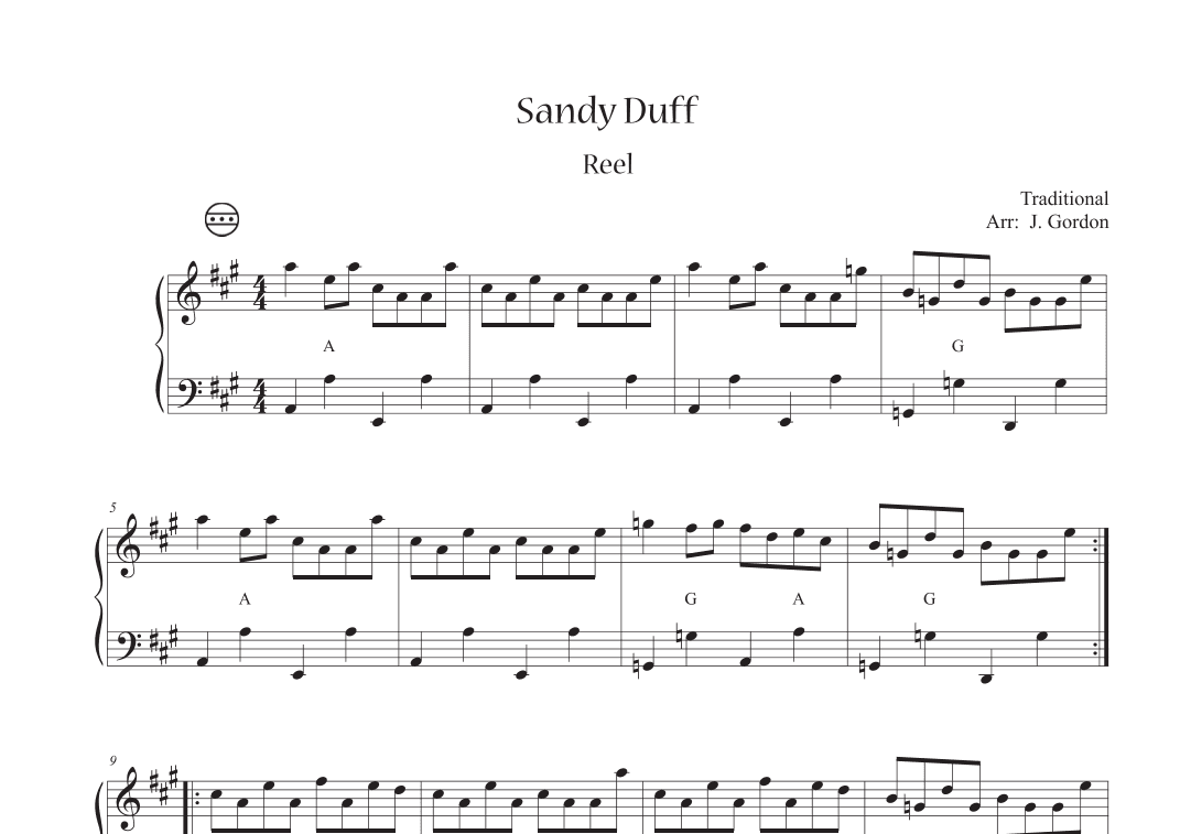 Sandy Duff (arr. Julia Gordon)