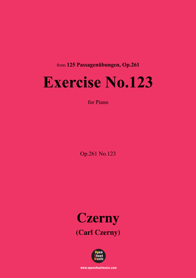 C. Czerny-Exercise No.123,Op.261 No.123 (arr. OSM Press)