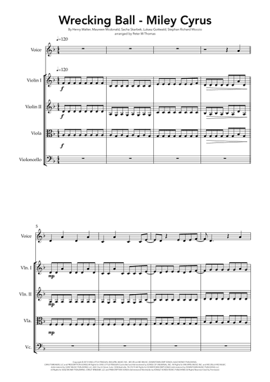 Wrecking Ball (arr. Peter W Thomas)