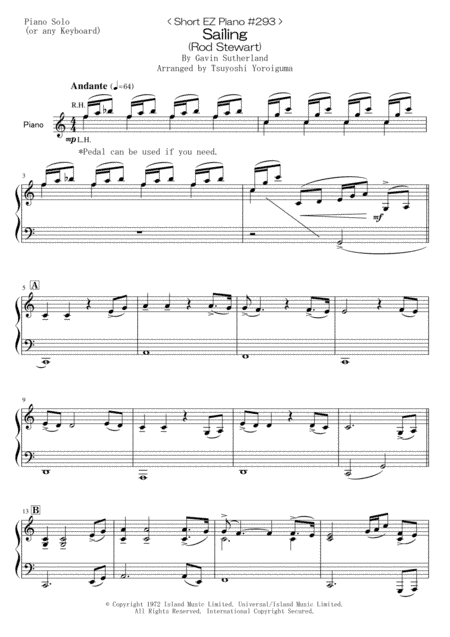 Sailing (arr. Tsuyoshi Yoroiguma)