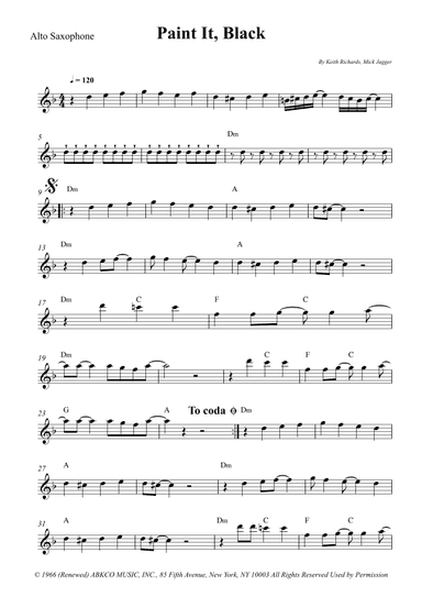 Paint It, Black (arr. Wesley S. SIlva)