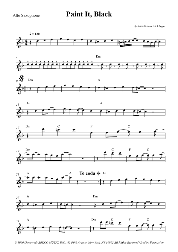 Paint It, Black (arr. Wesley S. SIlva)