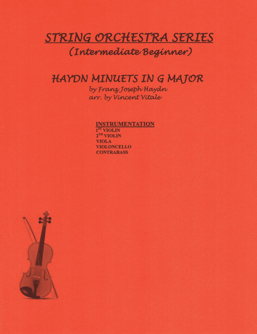 HAYDN MINUETS IN G MAJOR   (early intermediate) (arr. Vincent Vitale)