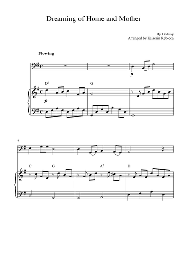 Dreaming of Home and Mother (arr. Kaiserin Rebecca)