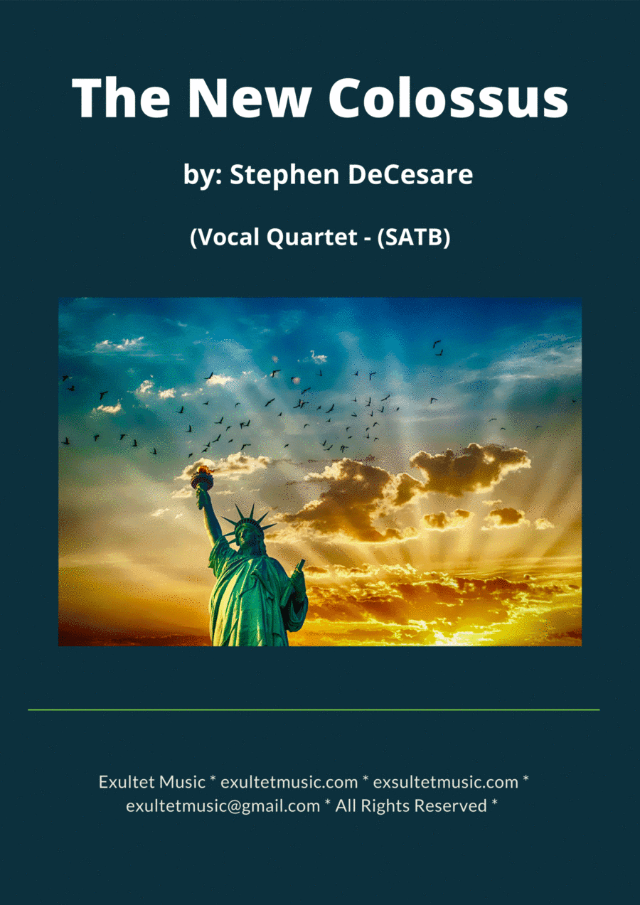 The New Colossus (Vocal Quartet - (SATB)