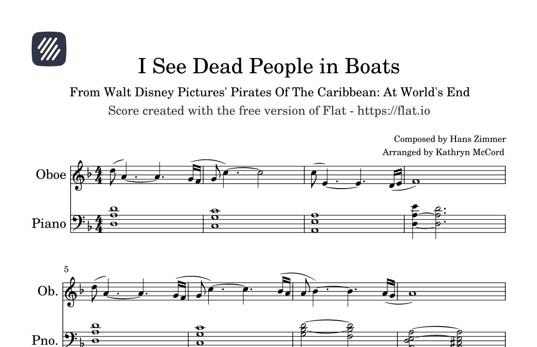 I See Dead People In Boats (arr. Kathryn McCord)