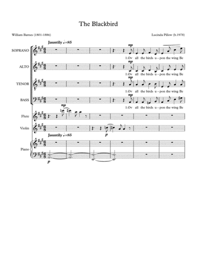 William Barnes Suite - 1. The Blackbird