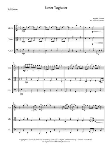 Better Together (arr. Fernando Britto)