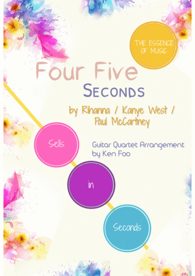 Fourfiveseconds - Score Only (arr. Ken Foo)