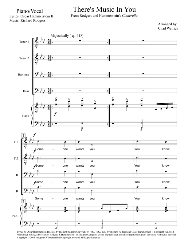There's Music In You (arr. Chad Weirick)