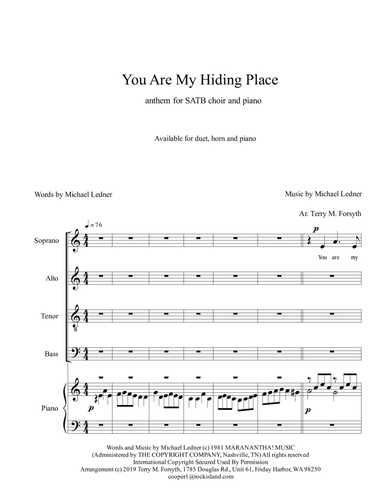 You Are My Hiding Place (arr. Terry M. Forsyth)