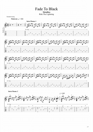 Fade To Black (arr. Hugo Neves)