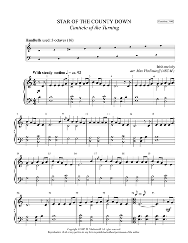 STAR OF THE COUNTY DOWN (arr. Max Vladimiroff)