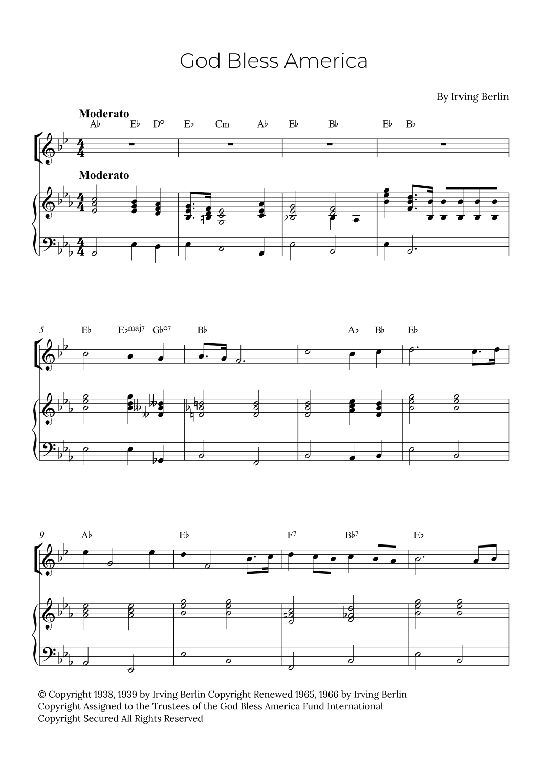 God Bless America ® (arr. Alex Nunes Rodrigues)