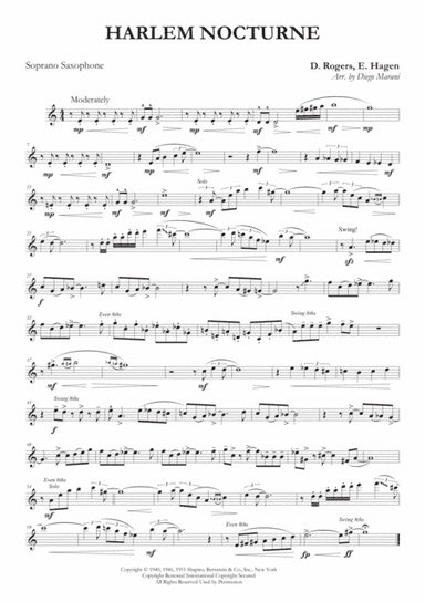 Harlem Nocturne (arr. Diego Marani)