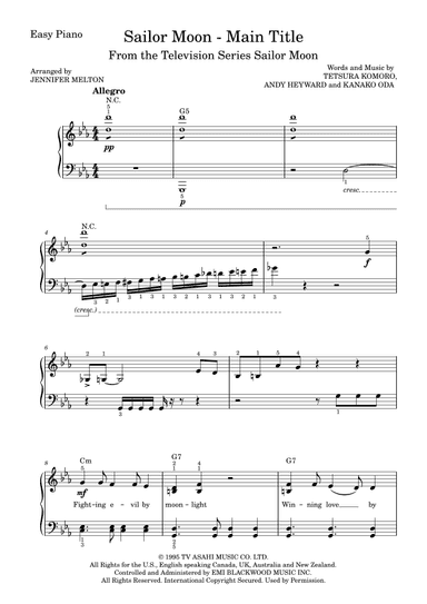 Sailor Moon - Main Title (arr. Jennifer Melton)