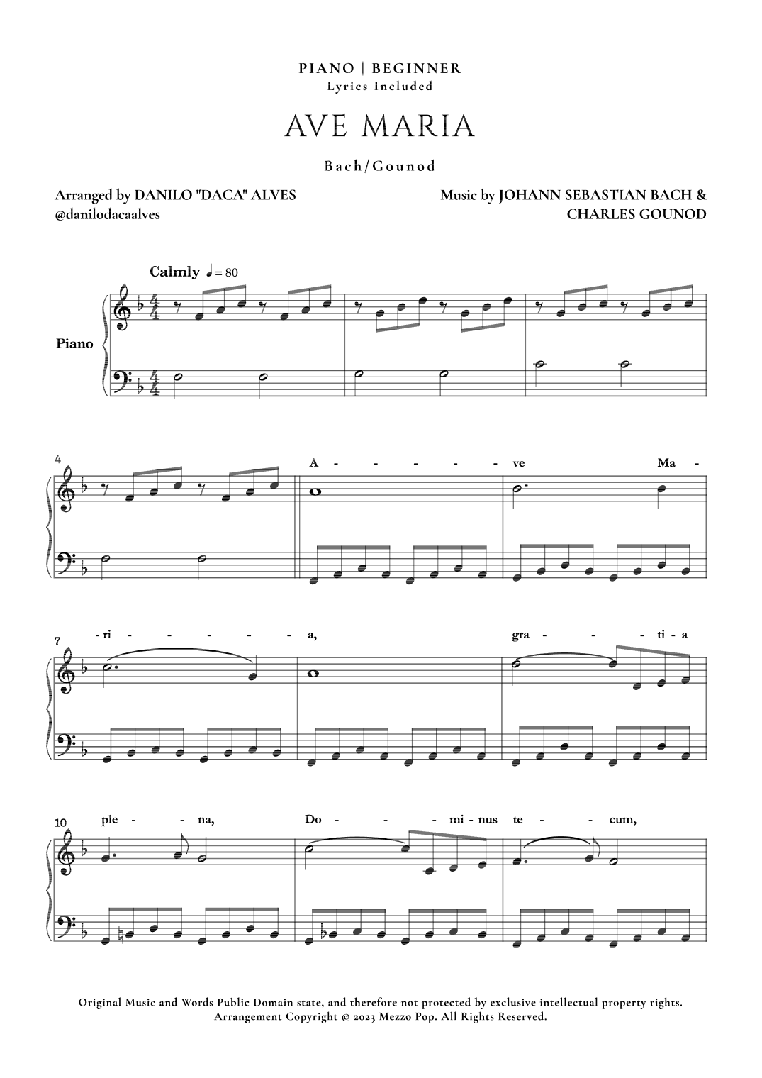 Ave Maria (arr. Danilo "Daca" Alves)
