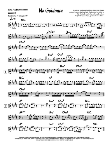 No Guidance (arr. Katsumi WF)